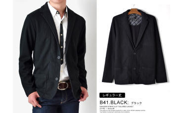 Shadow Stripe Cut Tailored Jacket B41 Black長板